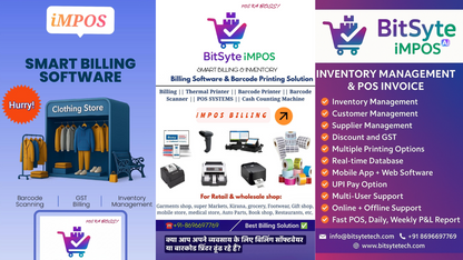 iMPOS A.I. - Billing POS App + Printer with 1 Year Validity