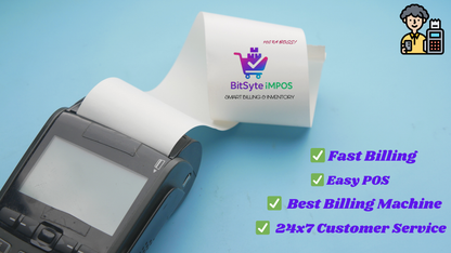 iMPOS A.I. - Billing POS App + Printer with 1 Year Validity