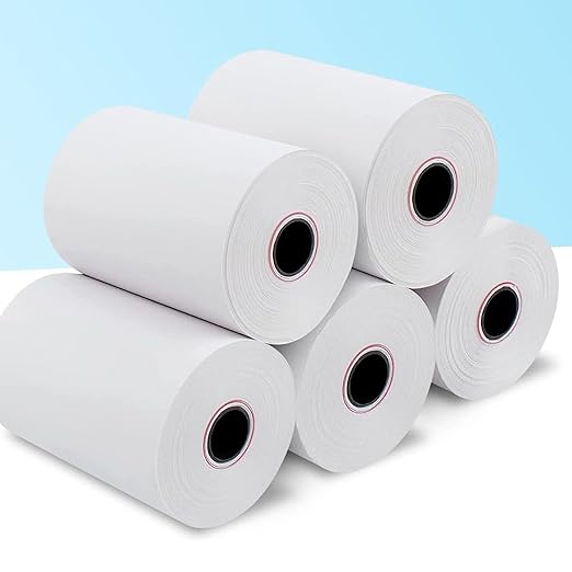 Thermal Receipt Paper Roll - 58mm(2 inch) x 15 Meter (Pack of 50)  Non-Sticky