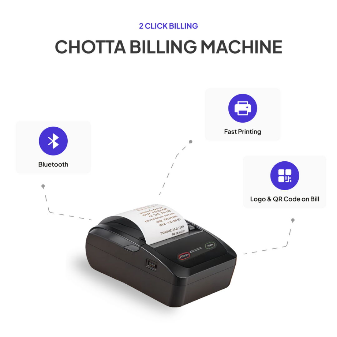 iMPOS A.I. - Billing POS App + Printer with 1 Year Validity